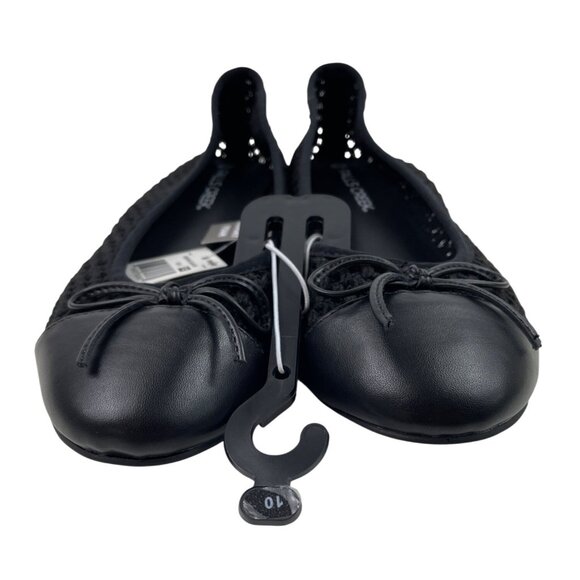 Falls Creek Brenna Womens Size 10M Black Flats w/Memory Foam - Picture 5 of 10